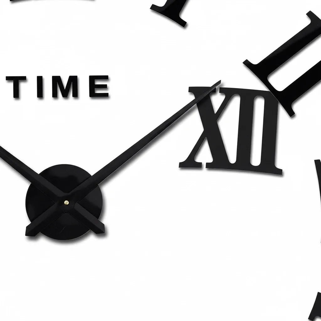 Horloge Murale Stickers Chiffre Romain