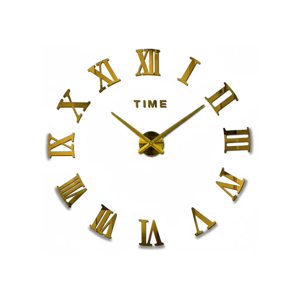 Horloge Murale Stickers Chiffre Romain