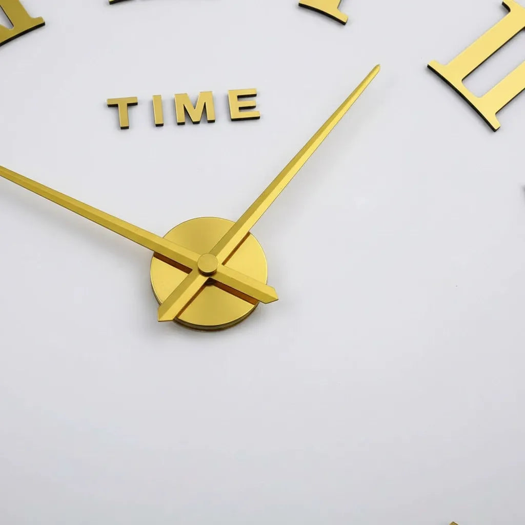 Horloge Murale Stickers Chiffre Romain
