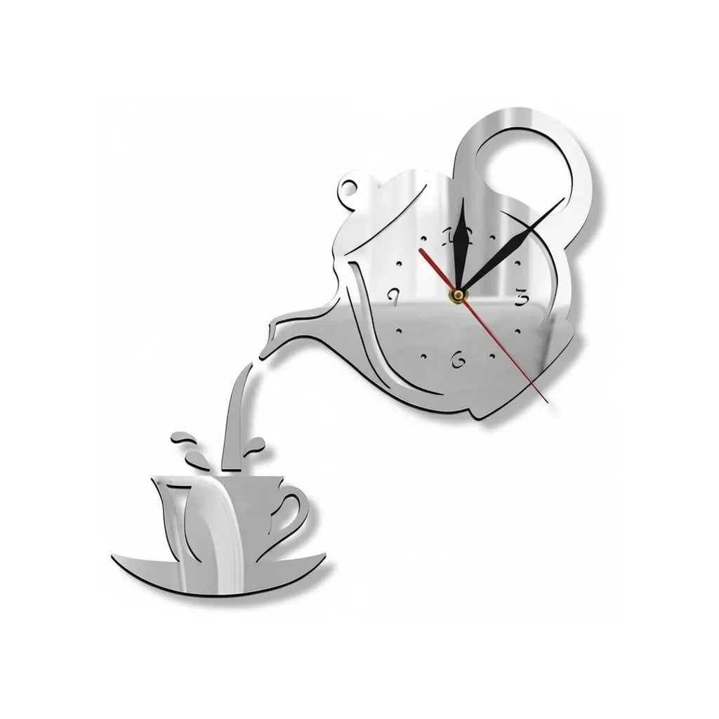 Horloge Murale Tasse & Théière