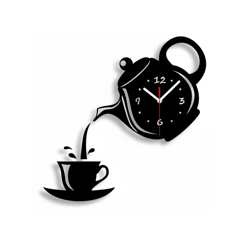 Horloge Murale Tasse & Théière