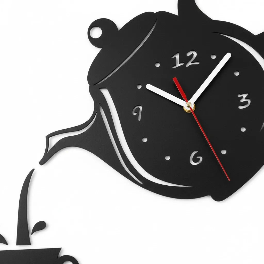 Horloge Murale Tasse & Théière
