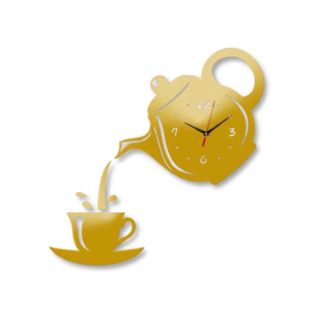 Horloge Murale Tasse & Théière