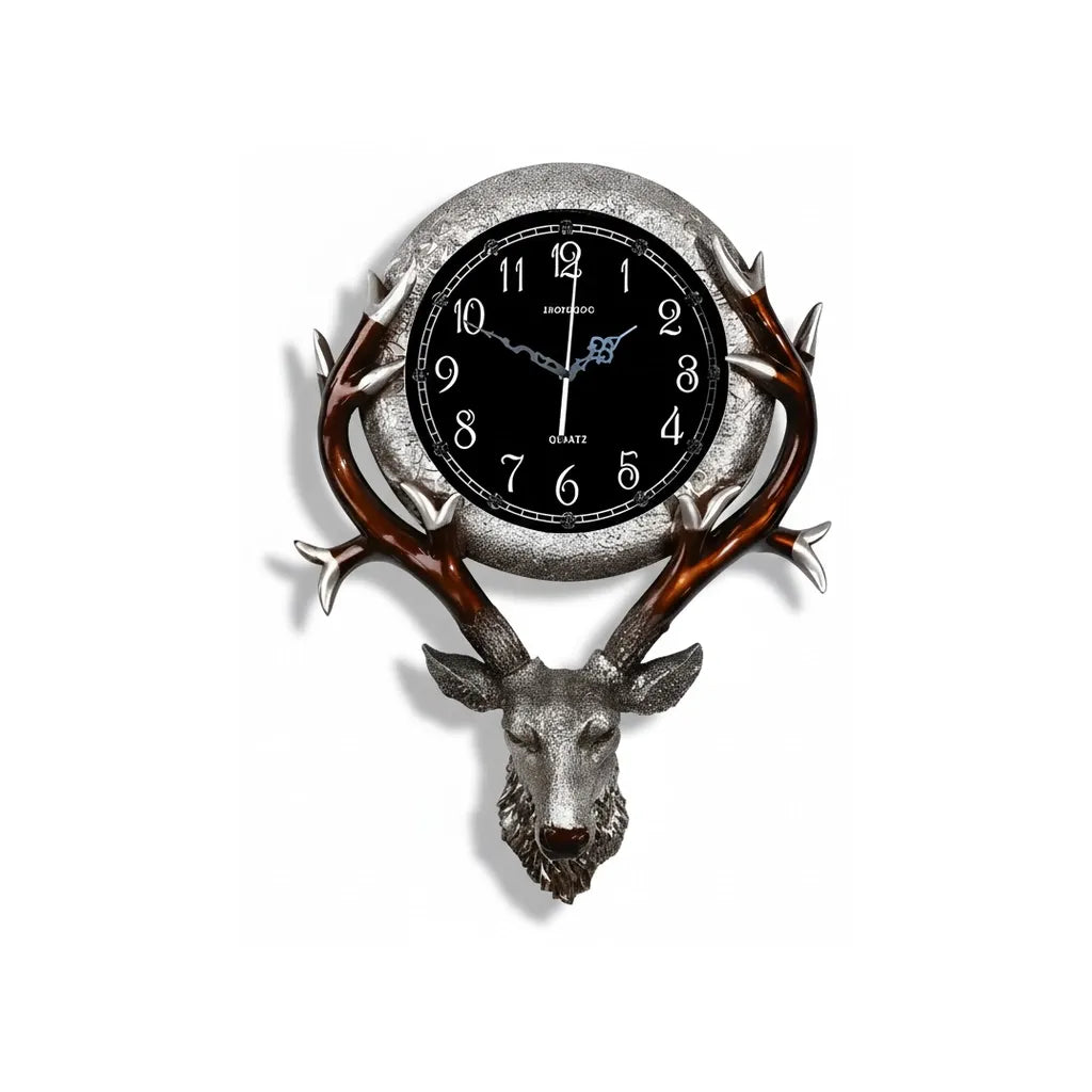 Horloge Murale Tête de Cerf
