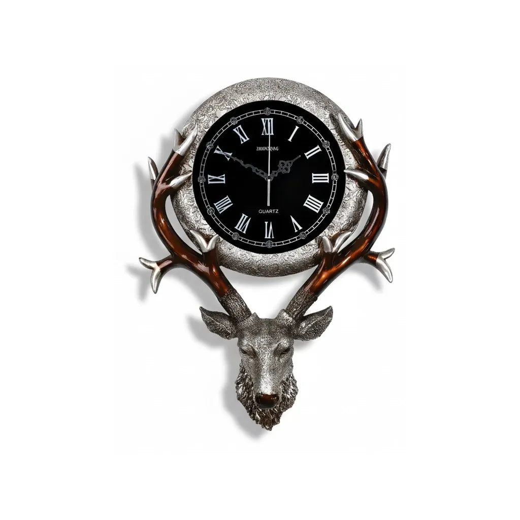 Horloge Murale Tête de Cerf