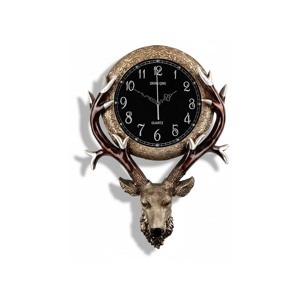 Horloge Murale Tête de Cerf