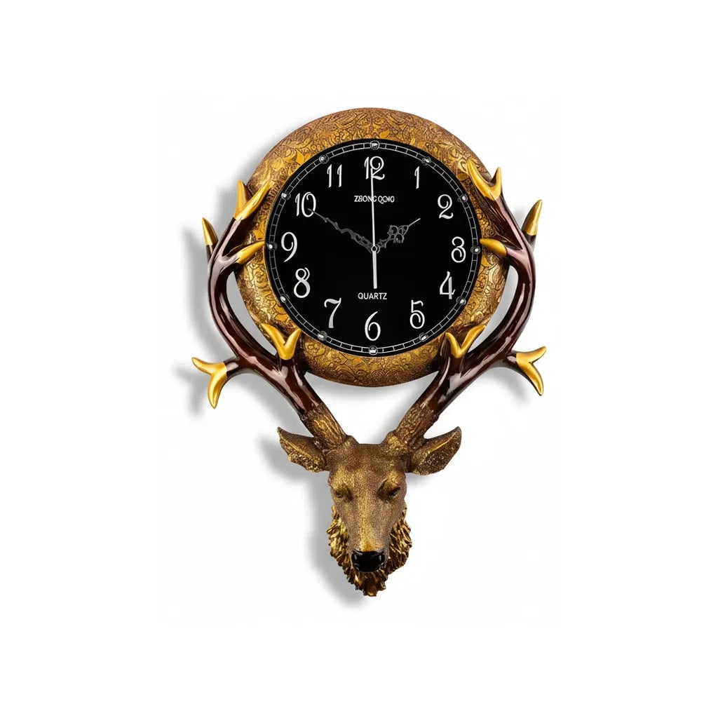 Horloge Murale Tête de Cerf
