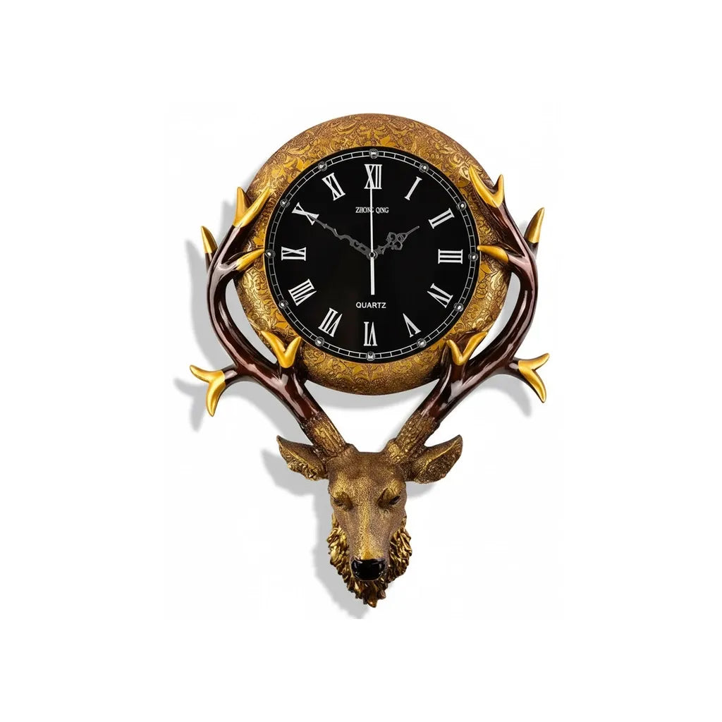 Horloge Murale Tête de Cerf