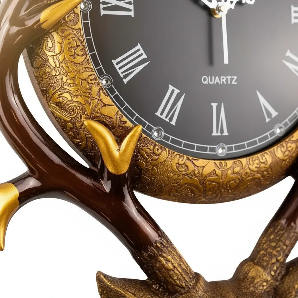 Horloge Murale Tête de Cerf