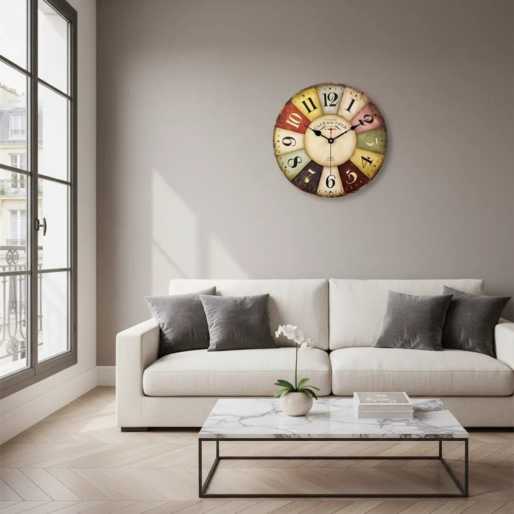 Horloge Murale vintage Cafe de la Tour