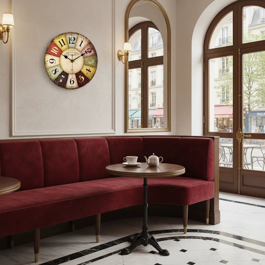 Horloge Murale vintage Cafe de la Tour