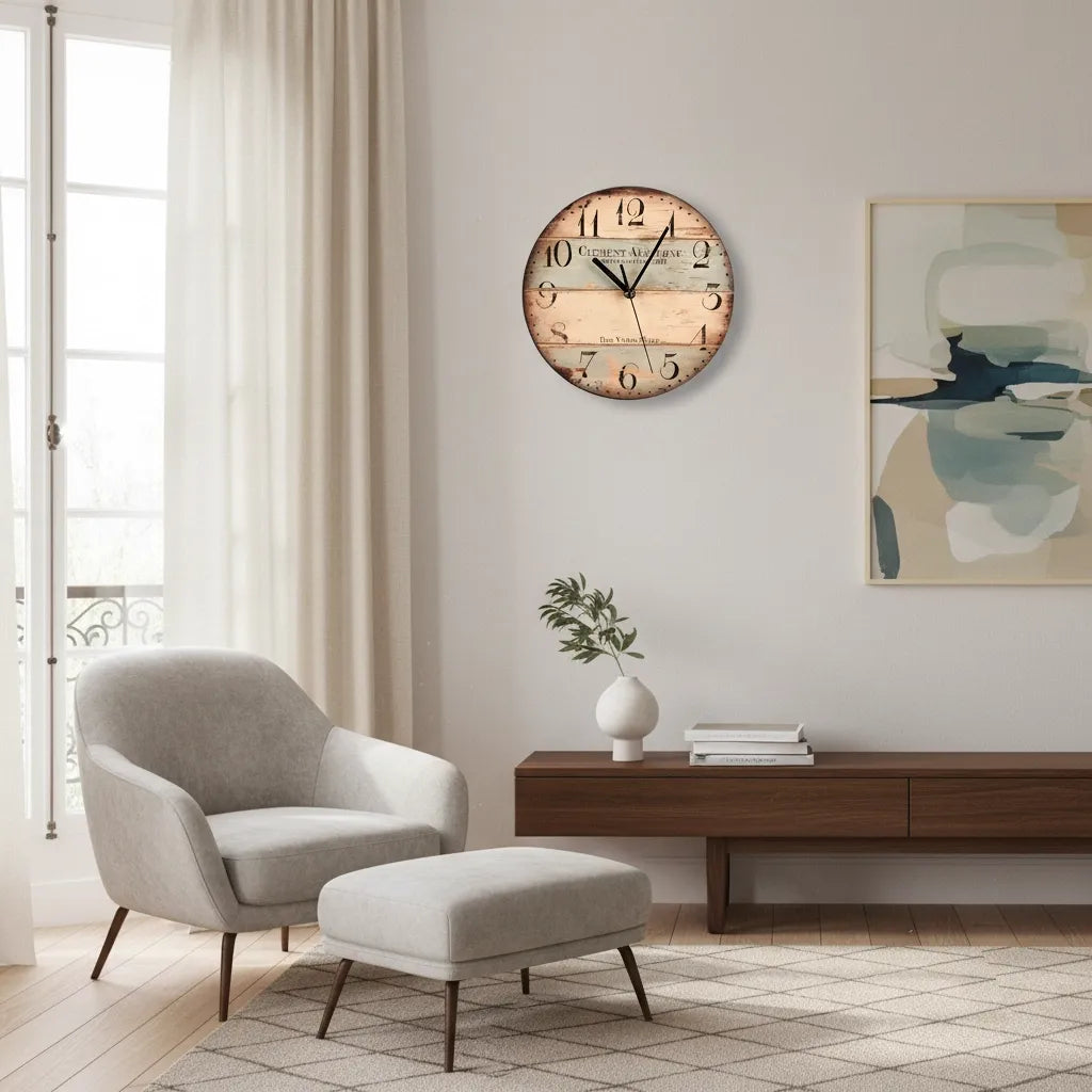 Horloge Murale Vintage Rue Victor Hugo