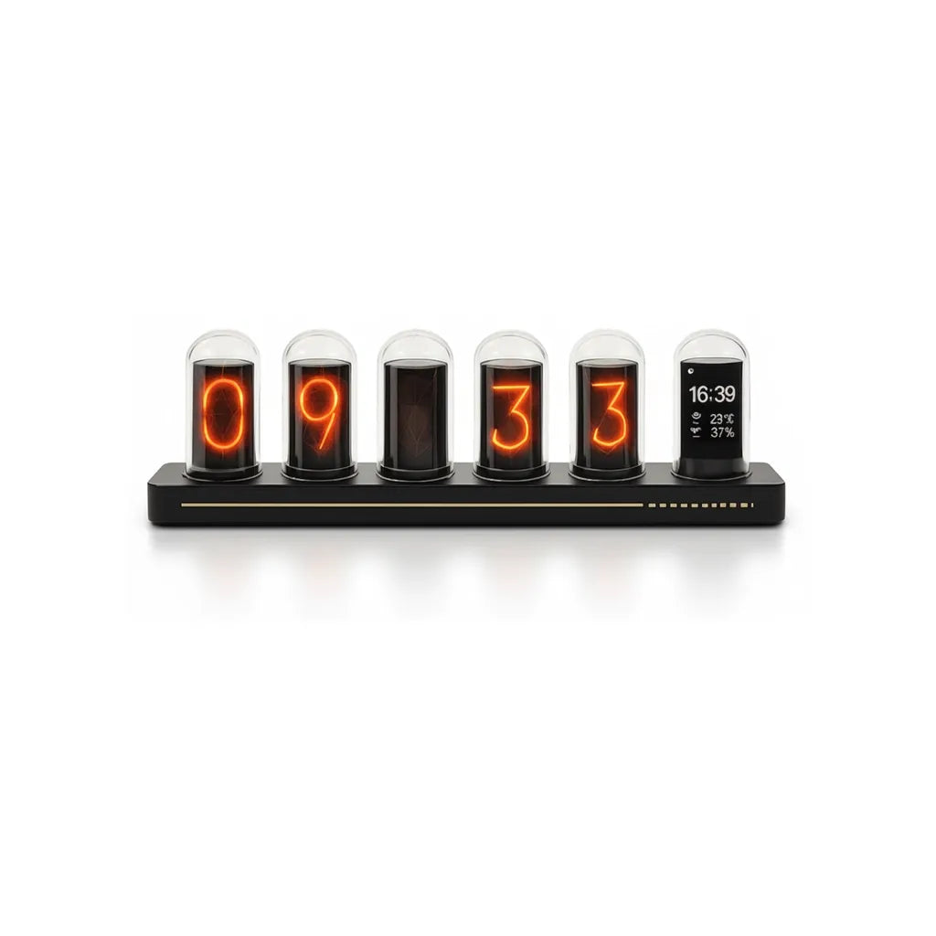 Horloge Nixie Animée Retro