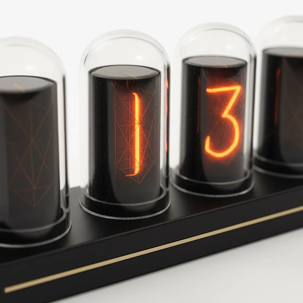 Horloge Nixie Animée Retro