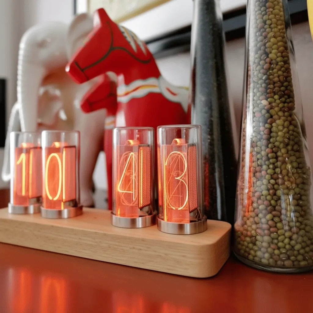 Horloge Nixie Moderne à Tubes