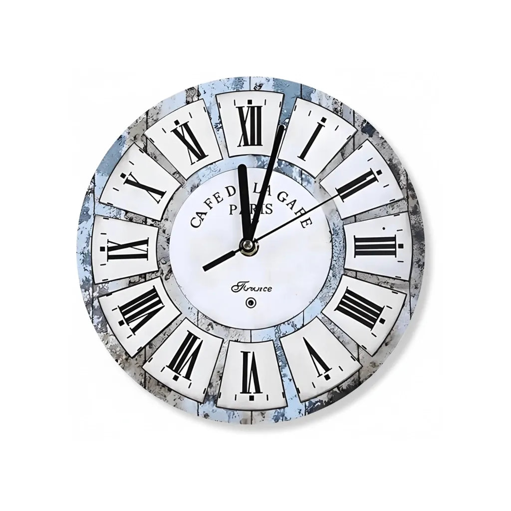 Petite Horloge Murale Vintage Cafe de la Gare