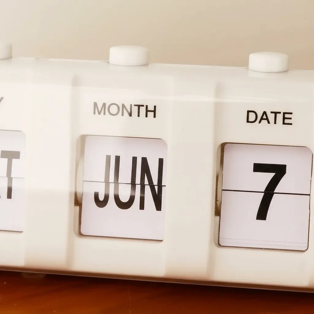 Réveil Calendrier Vintage
