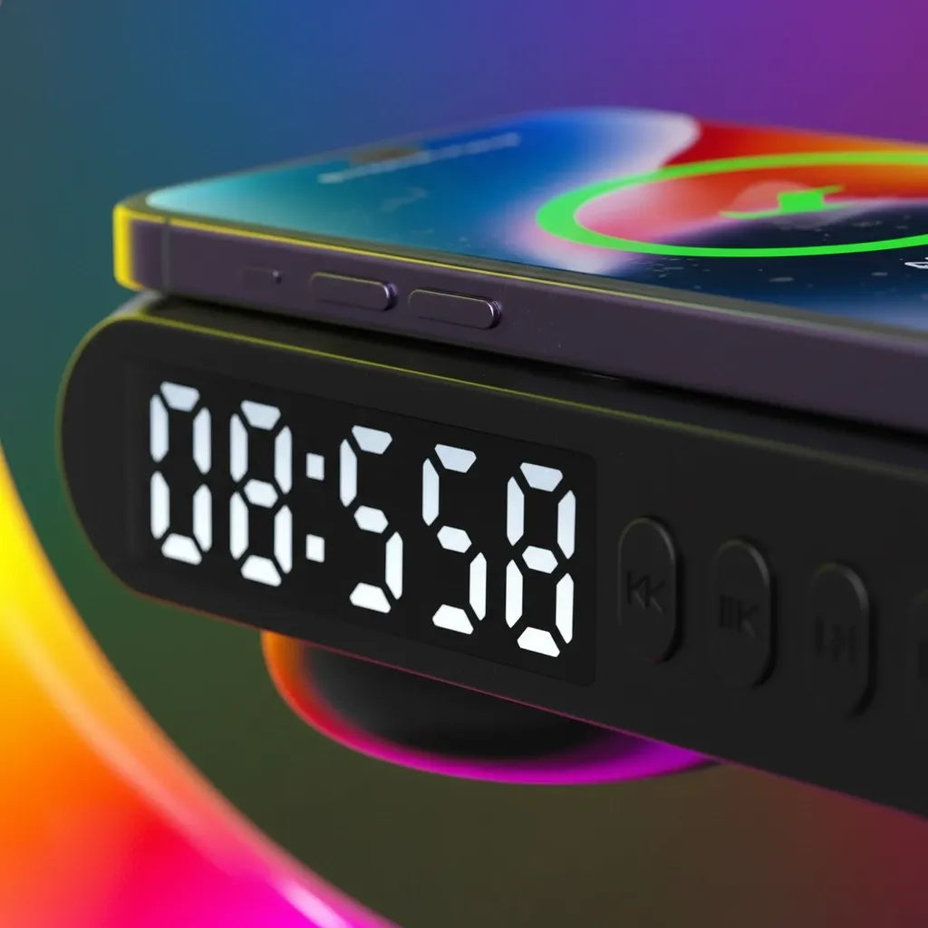 Réveil RGB avec Chargeur Sans Fil